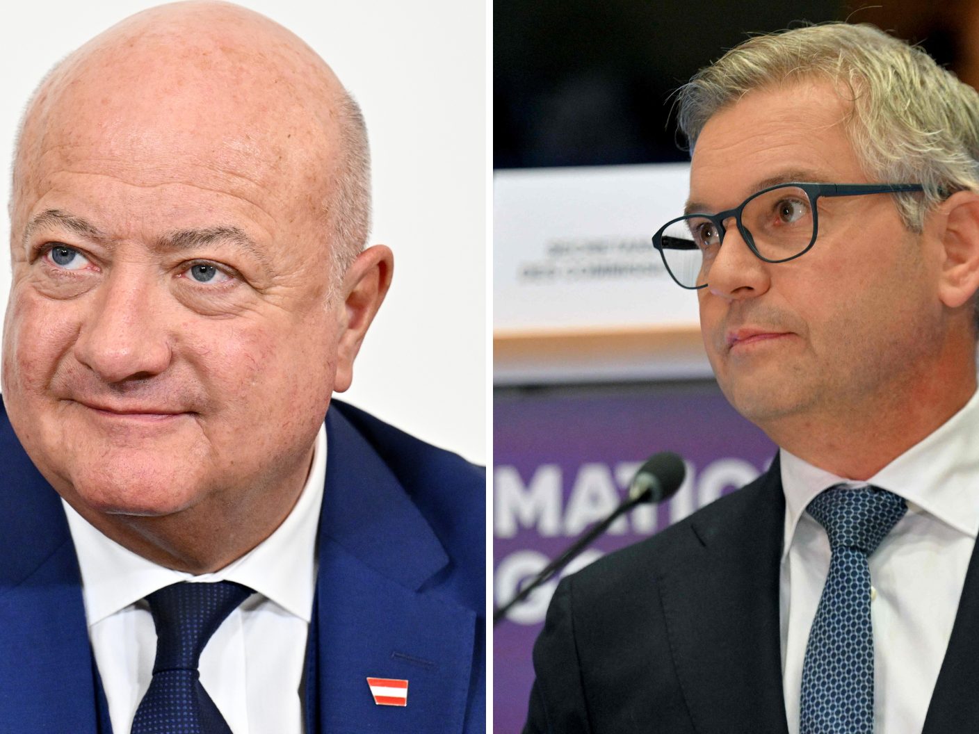 Stocker und Brunner haben sich über den Kampf gegen illegale Migration beraten.