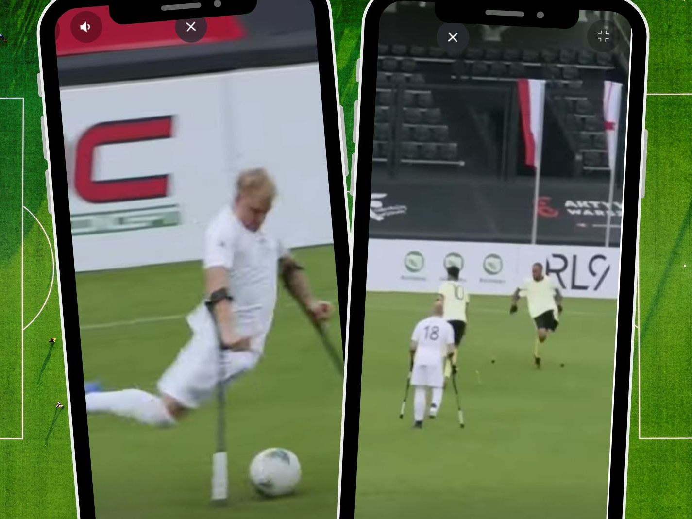 Spitzen Distanztreffer beim Amputee Football World Cup. Spitzen Distanztreffer beim Amputee Football World Cup.