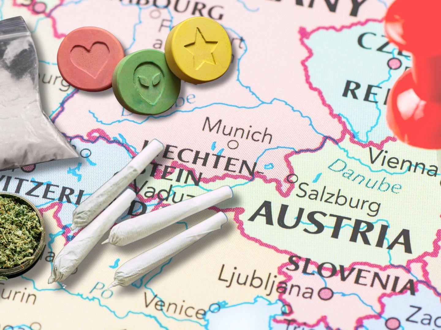 Österreichs Drogenkonsum nimmt neue Dimensionen an. Österreichs Drogenkonsum nimmt neue Dimensionen an.