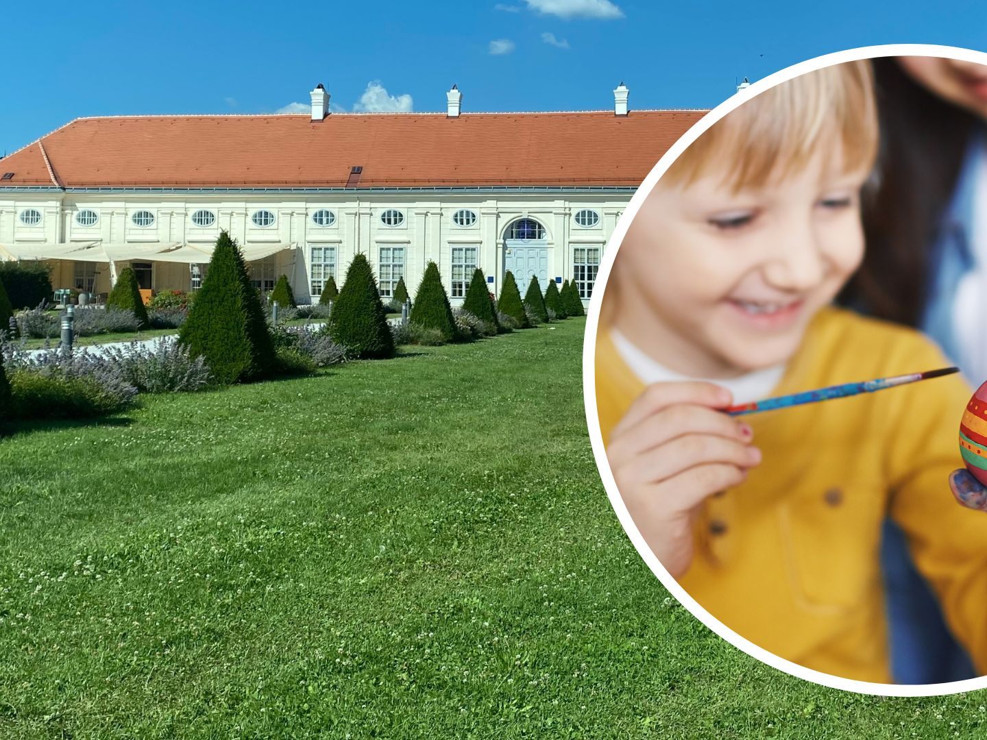 Buntes Programm für Groß und Klein beim Osterfest im Schloss Augarten. Buntes Programm für Groß und Klein beim Osterfest im Schloss Augarten.