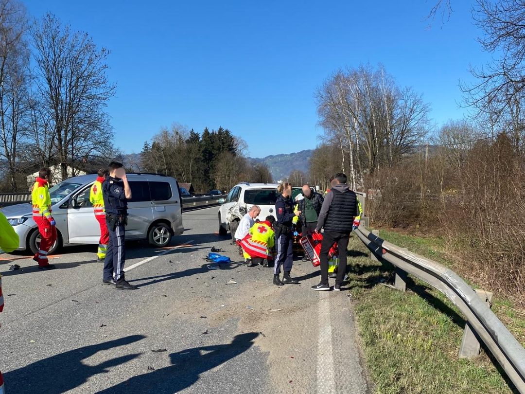 Am Mittwochmorgen ereignete sich ein Verkehrsunfall in Lustenau.