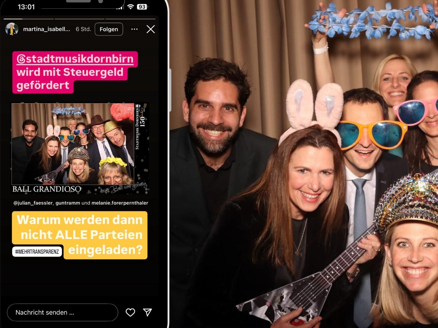 Ein Social Media Posting sorgt für Unmut in Dornbirn.