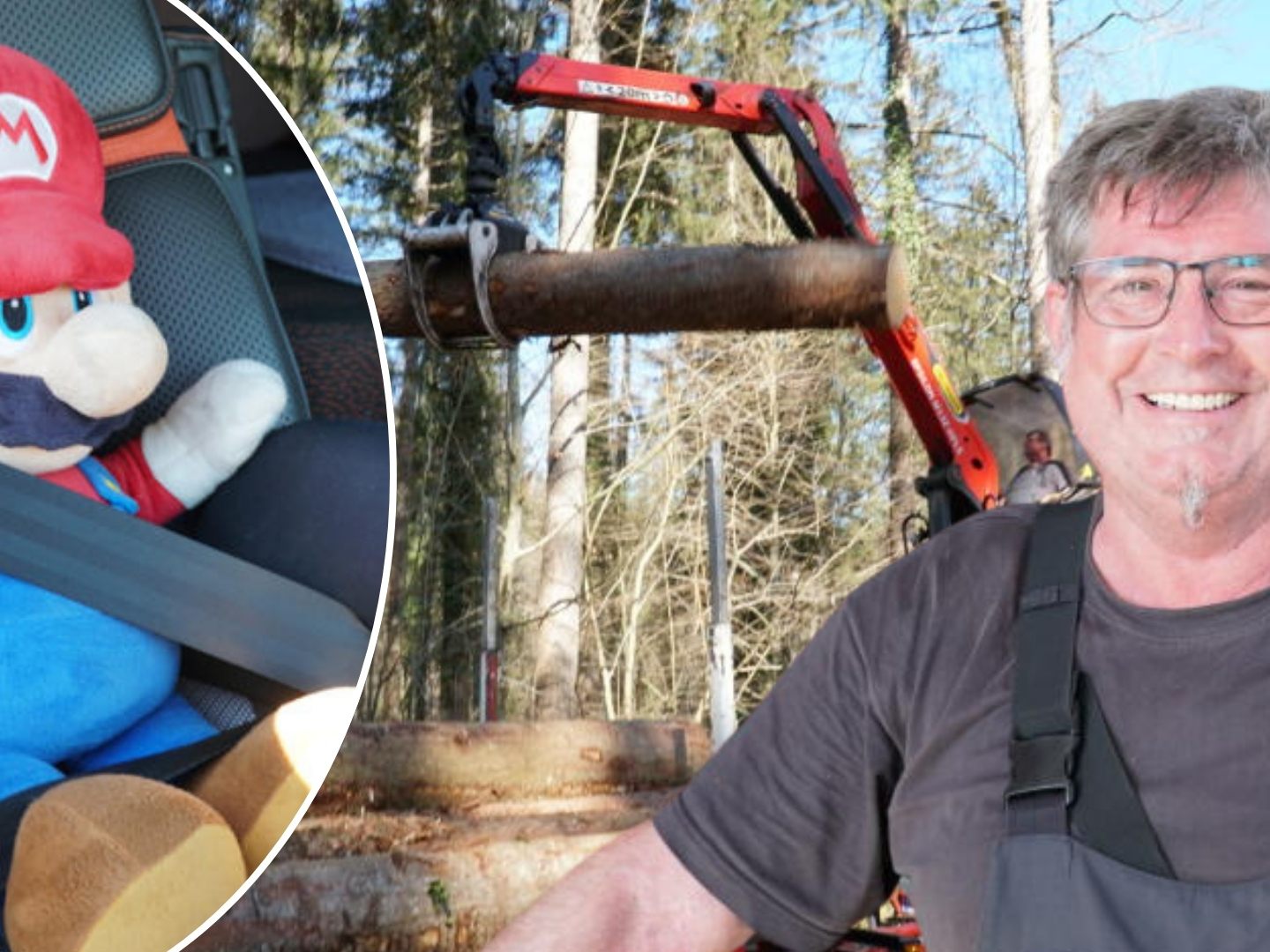 Keckeis beweist nicht nur am Steuer seines tonnenschweren Gefährts, sondern auch beim Bedienen des Krans Erfahrung und Fingerspitzengefühl.