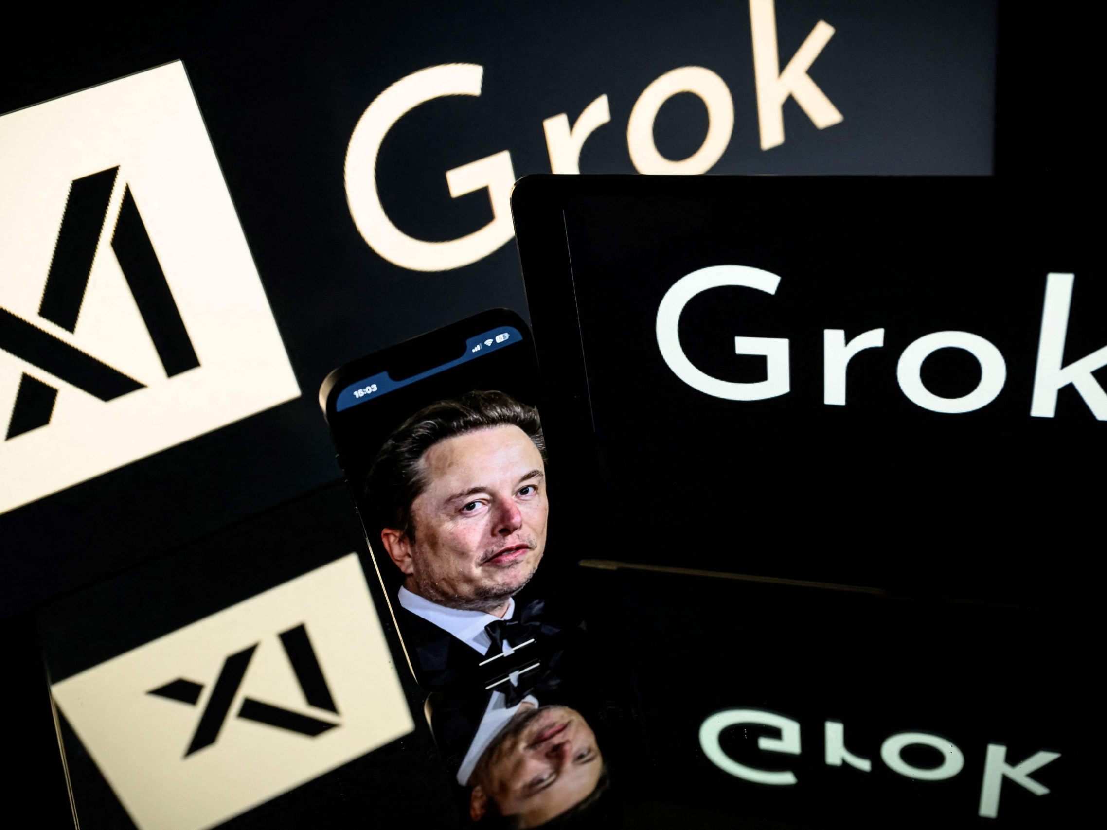 Elon Musks Firmen X und xAI werden verschmolzen. Elon Musks Firmen X und xAI werden verschmolzen.