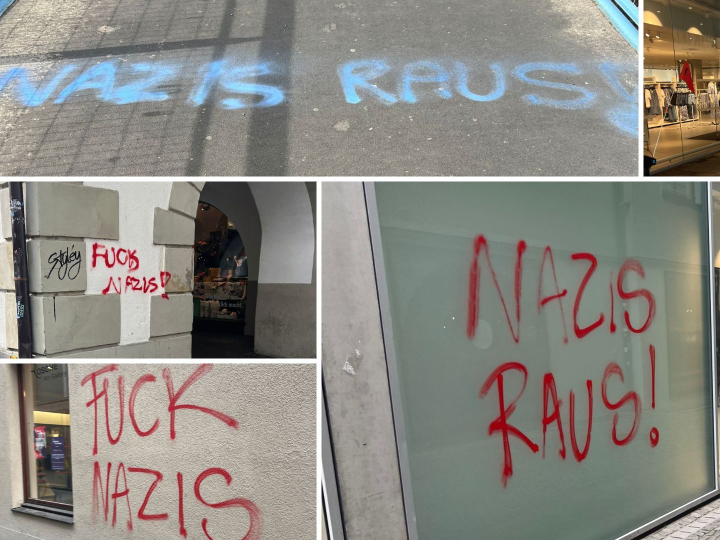 In Feldkirch wurden mehrere Gebäude beschmiert.