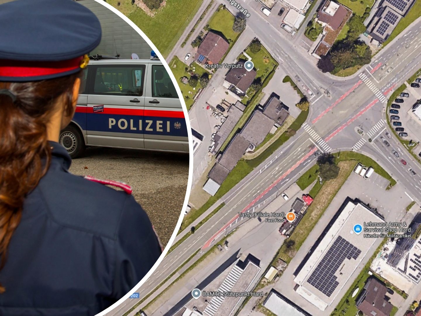 Zeugenaufruf der Polizei nach Rad-Unfall in Hard. Zeugenaufruf der Polizei nach Rad-Unfall in Hard.