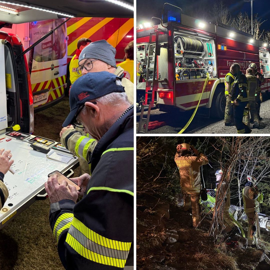 Waldbrand-Einsatz in Hohenems