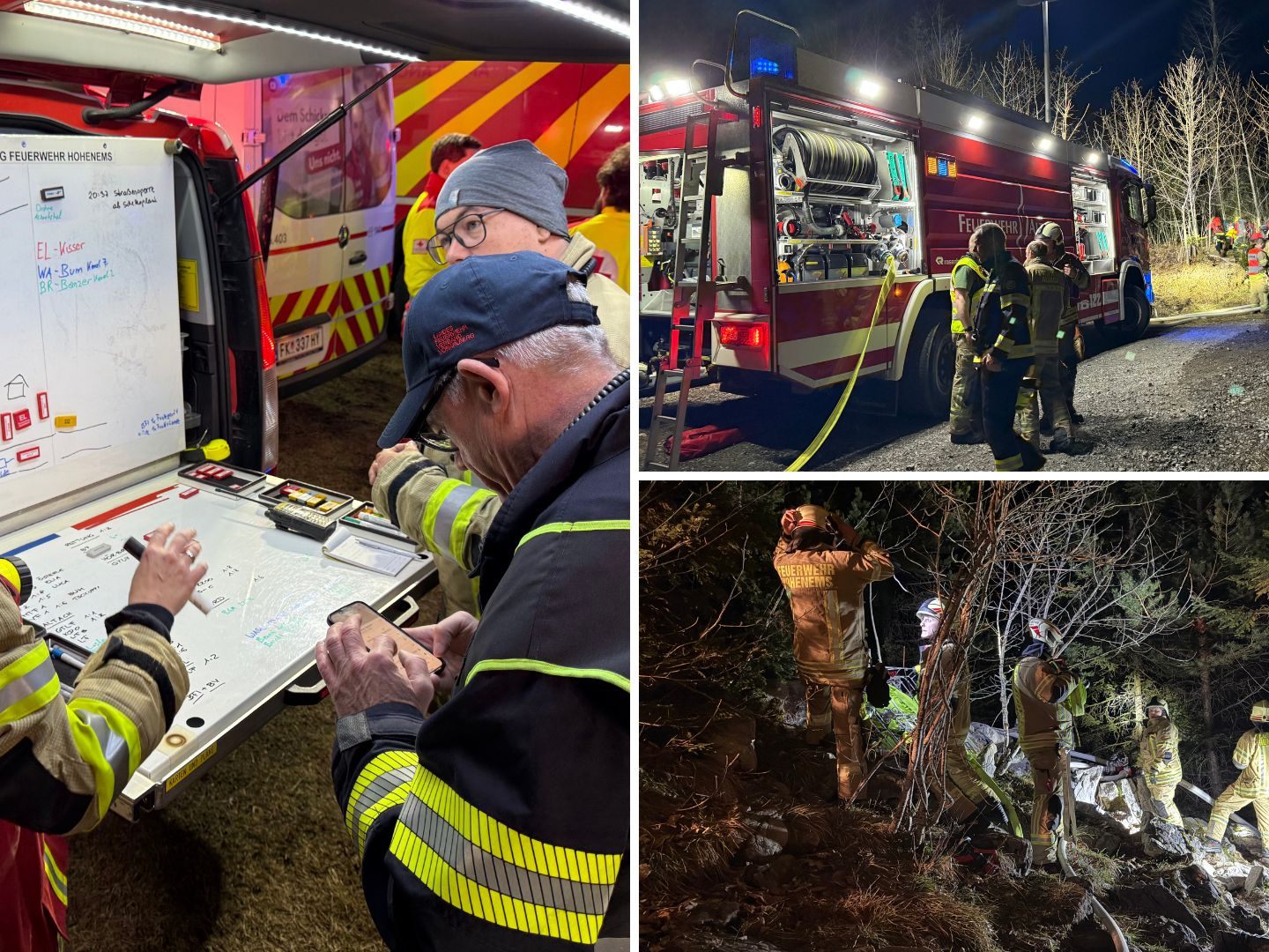 Waldbrand-Einsatz in Hohenems