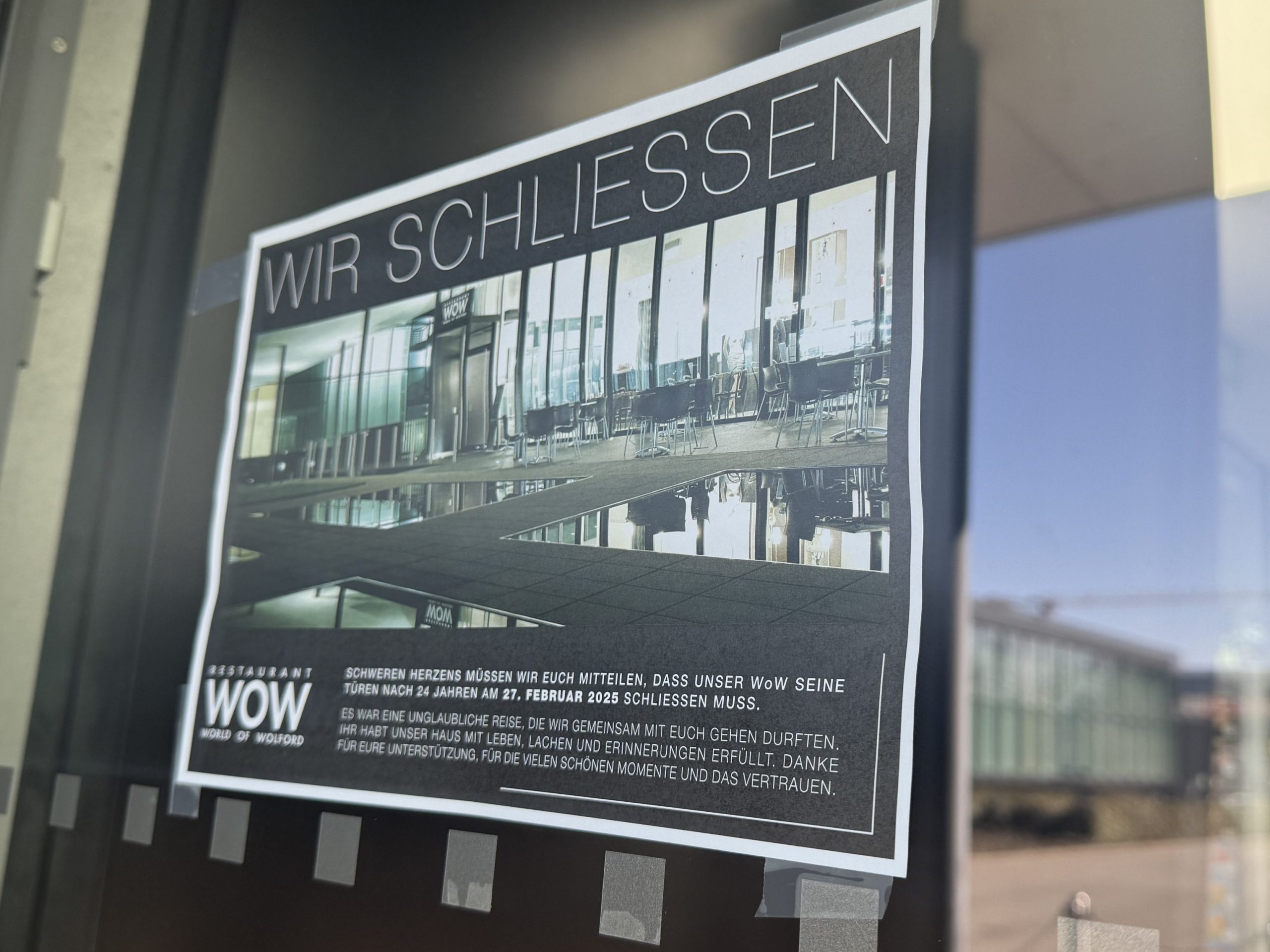 Mit diesen Worten kündigte das WOW-Team die Schließung an.