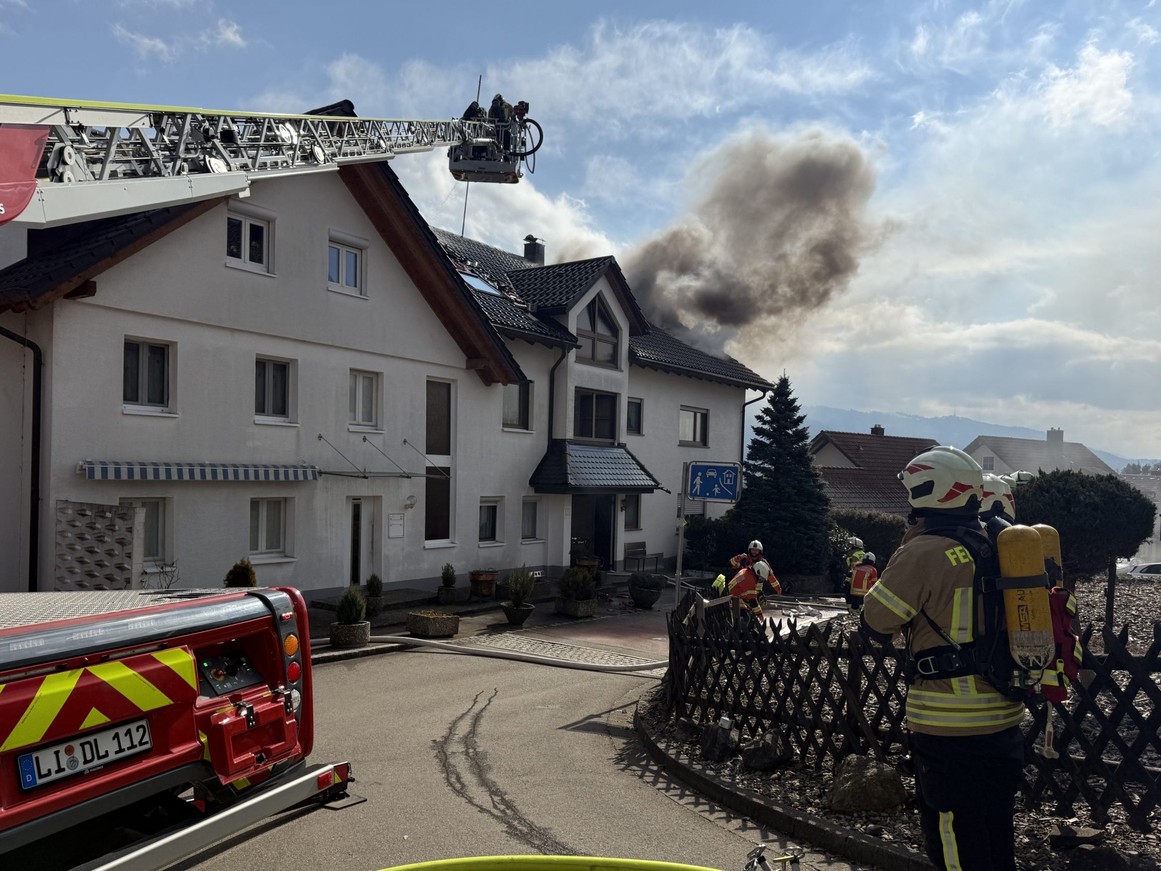 Dachstuhlbrand in Sigmarszell Dachstuhlbrand in Sigmarszell