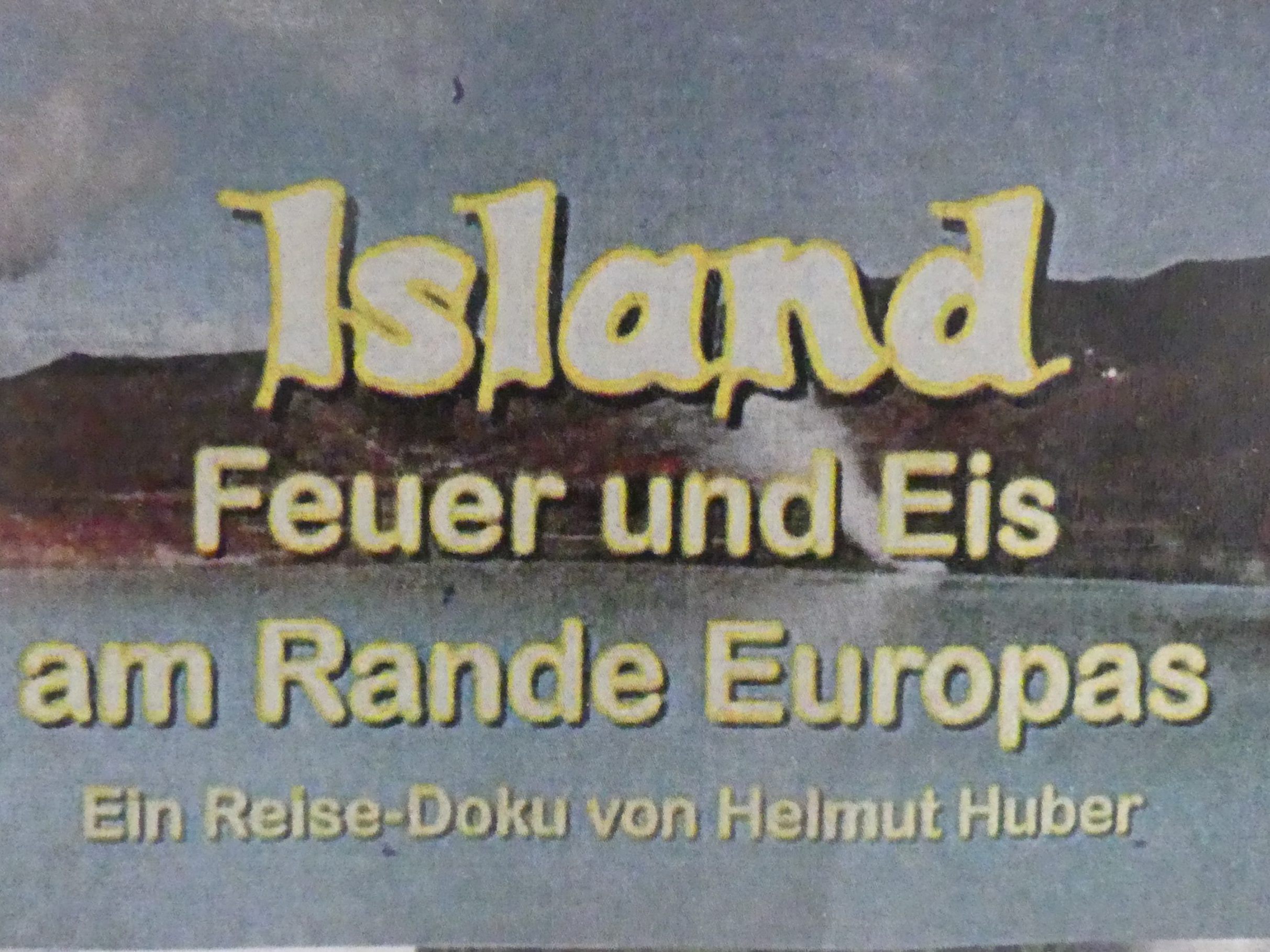 die Ankündigung des Reiseberichtes