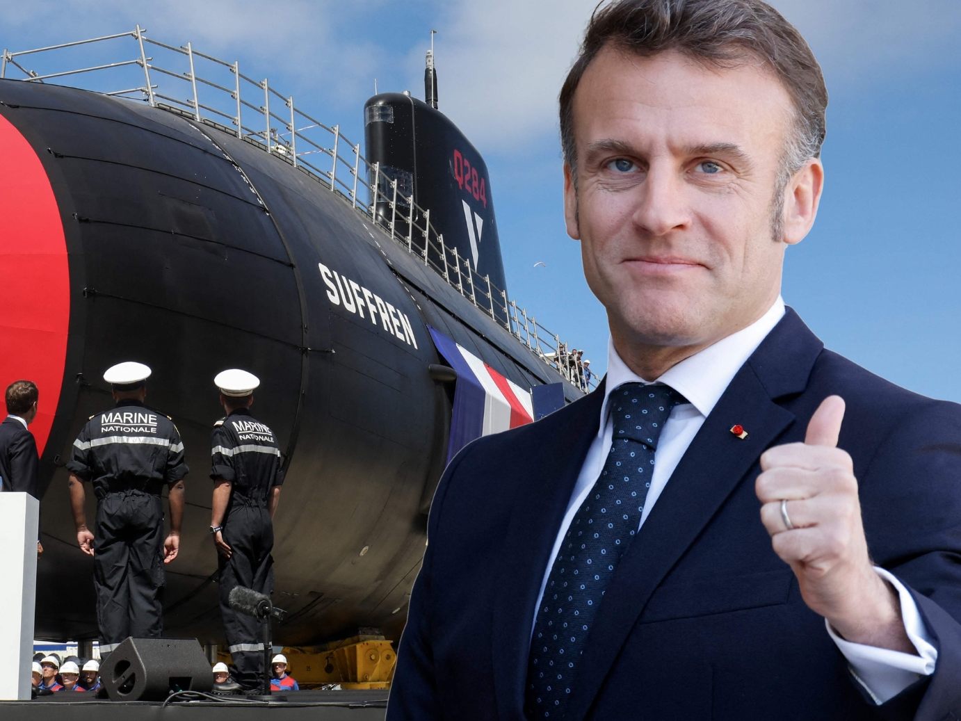 Macron: "Unser Land und unser Kontinent müssen sich weiterhin verteidigen." Macron: "Unser Land und unser Kontinent müssen sich weiterhin verteidigen."