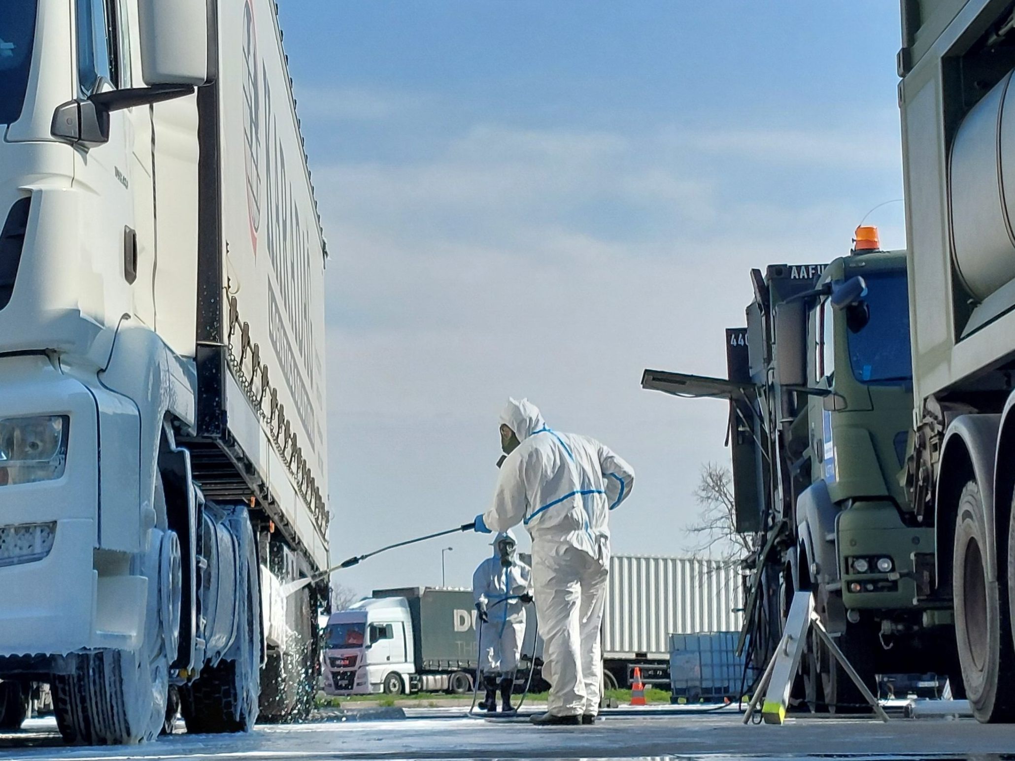 Das Bundesheer hilft den Slowaken seit 36 Stunden gegen die Maul- und Klauenseuche.