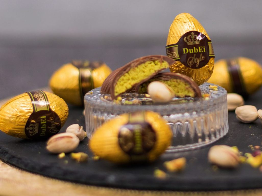 Die Dubai Style Schokolade von HEINDL ist zu Ostern auch als "DubEI" erhältlich.