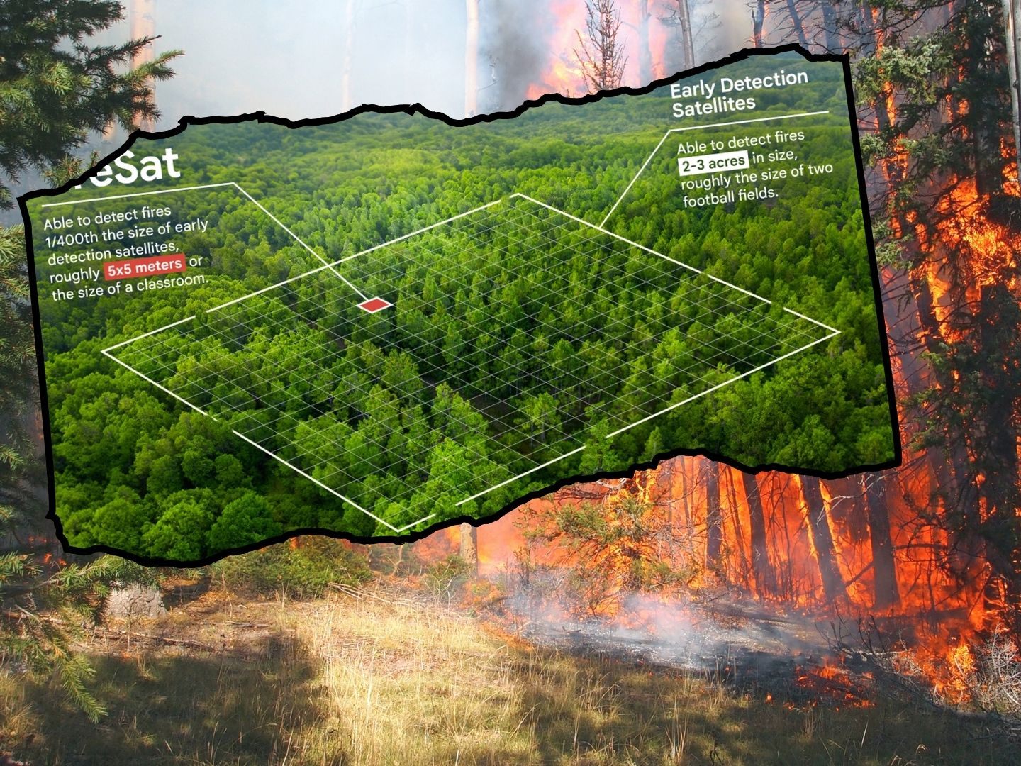 FireSat von Google soll Waldbrände verhindern. FireSat von Google soll Waldbrände verhindern.