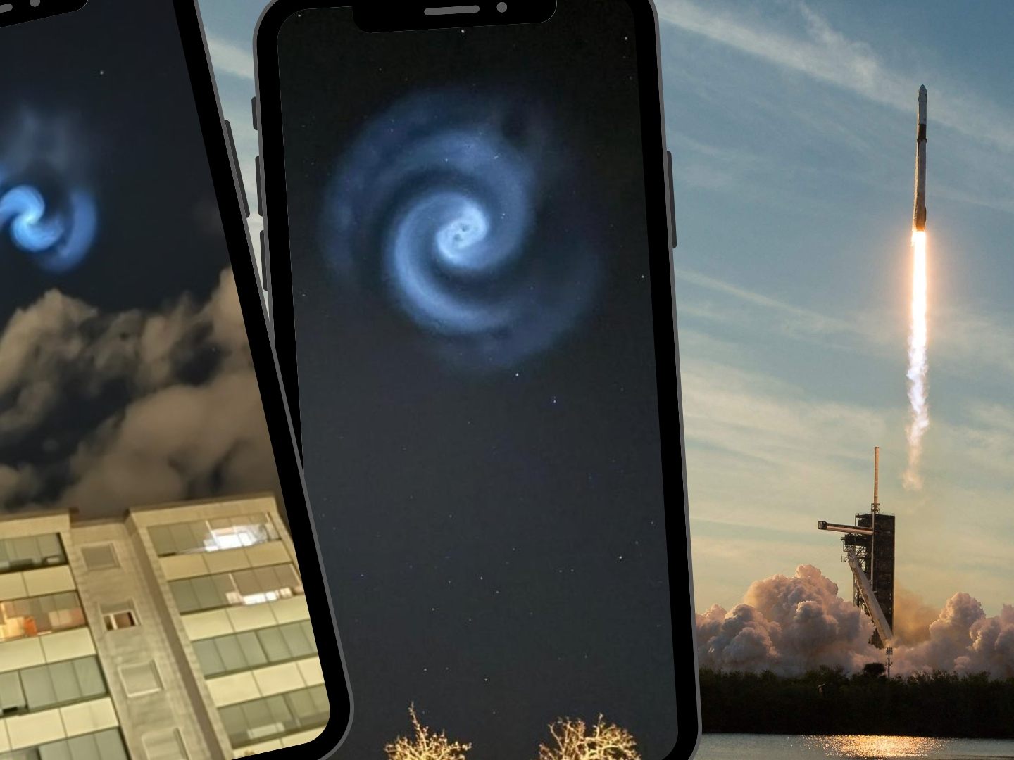 VOL.ATUser haben die blau leuchtende Spirale über Vorarlberg fotografiert.