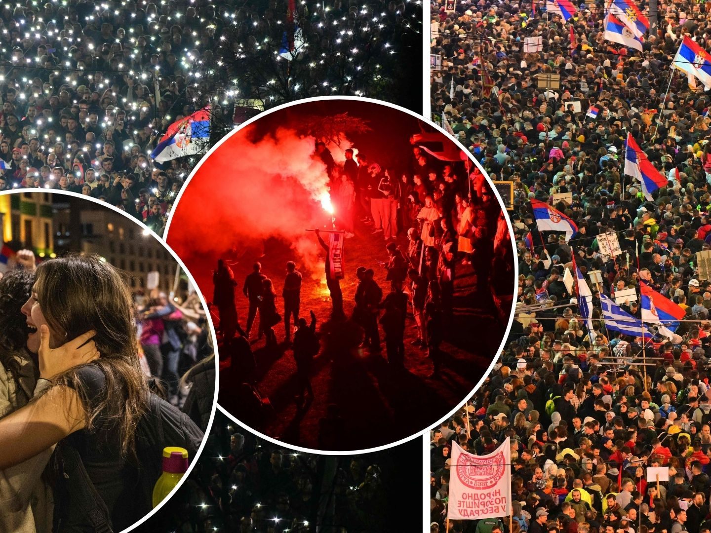 Massenproteste in Serbien.