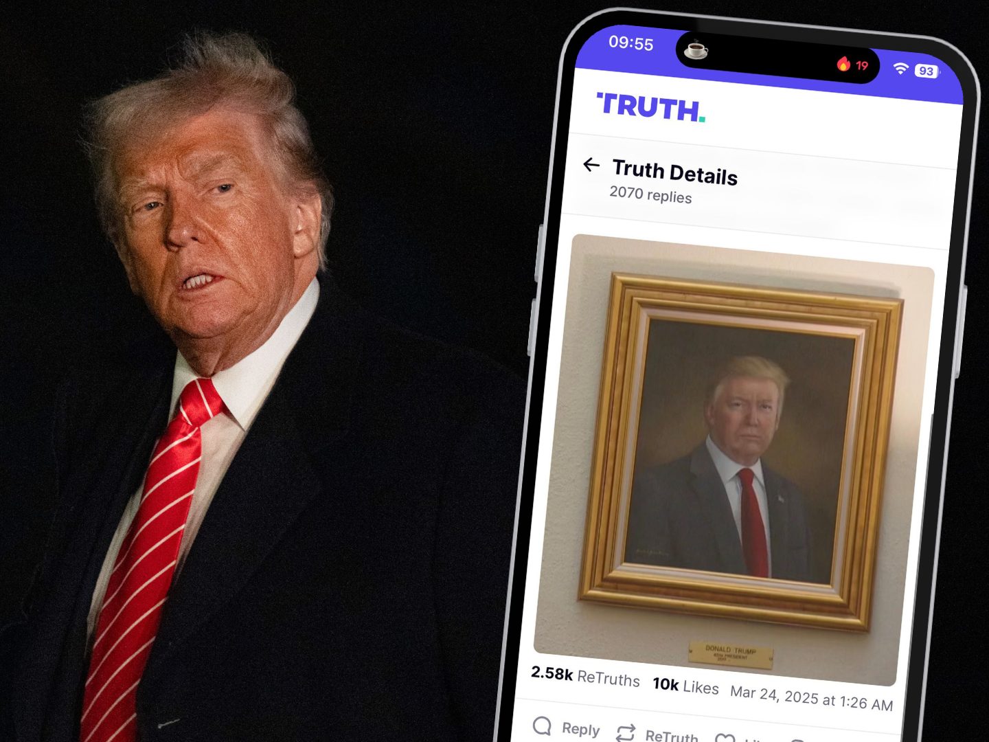 Trump wütet über angeblich „verzerrtes“ Porträt in Colorado. Trump wütet über angeblich „verzerrtes“ Porträt in Colorado.
