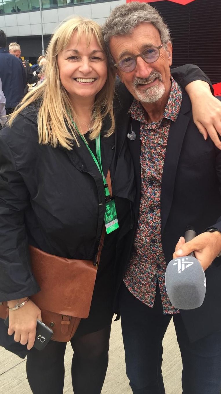 Christine Gorham mit Eddie Jordan.