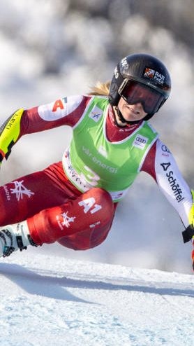 Ariane Rädler geht mit der Startnummer 2 ins Rennen.