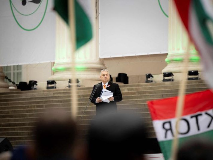 Orbán wetterte gegen seine Gegner und Kritiker. Orbán wetterte gegen seine Gegner und Kritiker.
