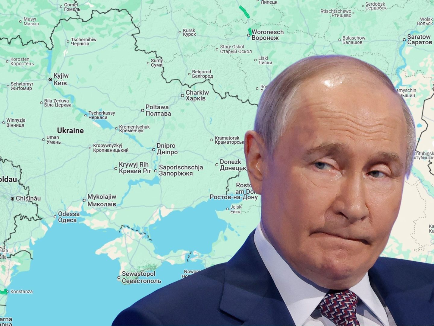 Wladimir Putin stell Gebietsforderungen an die Ukraine. Wladimir Putin stell Gebietsforderungen an die Ukraine.