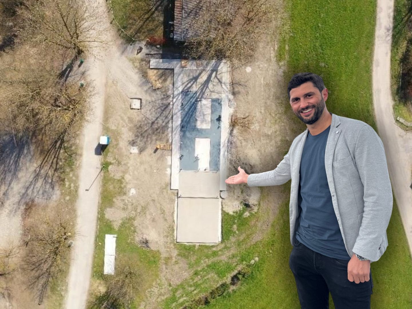 Hier entsteht gerade der erste Heliport am Harder Seeufer. Hier entsteht gerade der erste Heliport am Harder Seeufer.