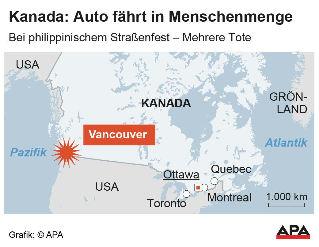 Kanada: Auto fährt in Menschenmenge