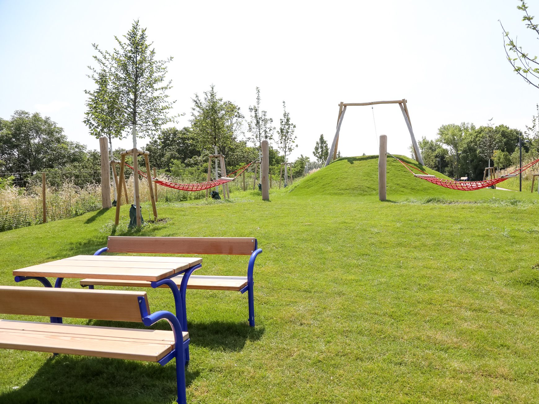 Der neue Tangentenpark ist ein ideales Ausflugsziel zu Ostern.