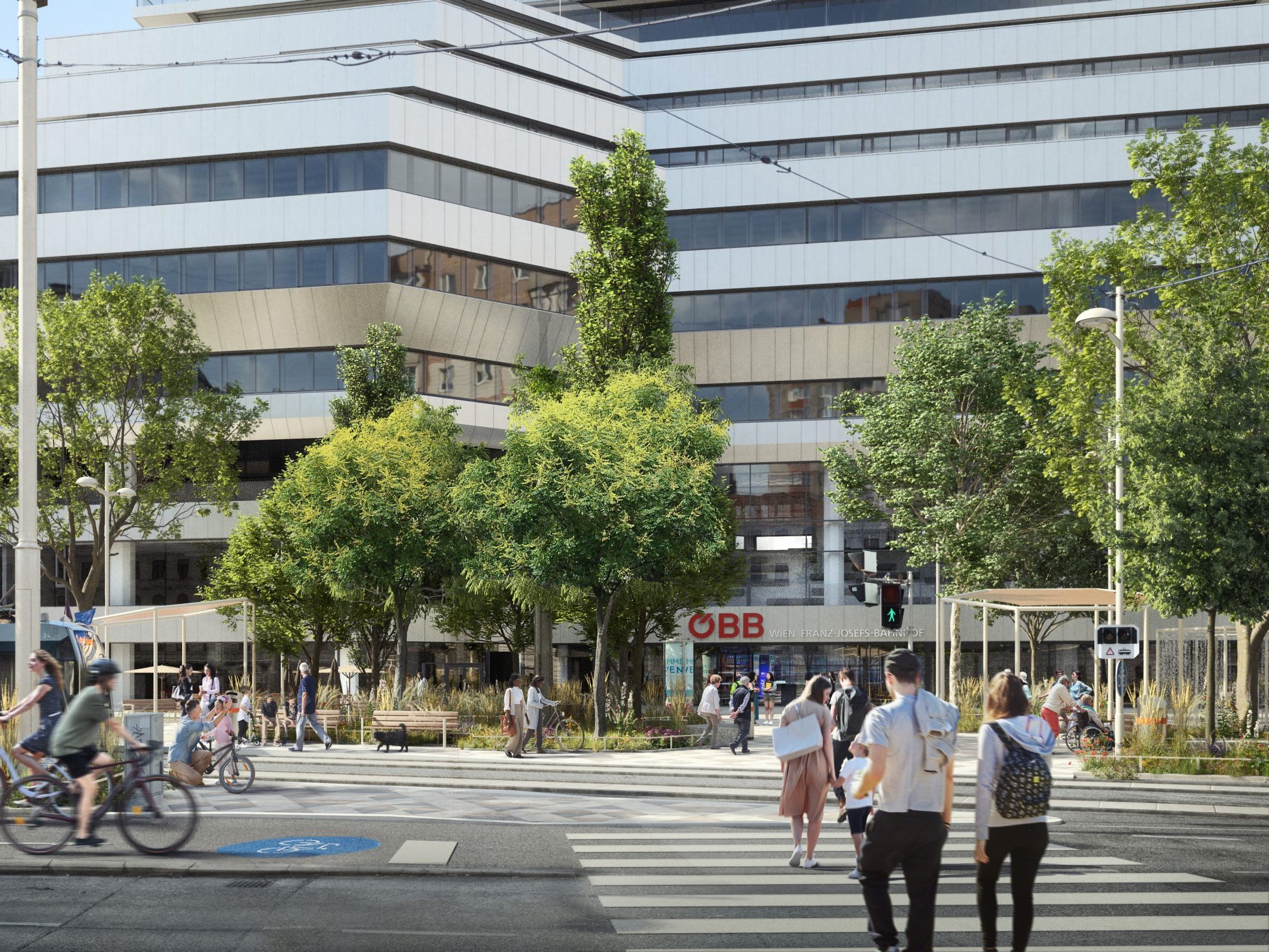Der Julius-Tandler-Platz wird klimafit gemacht. Der Julius-Tandler-Platz wird klimafit gemacht.
