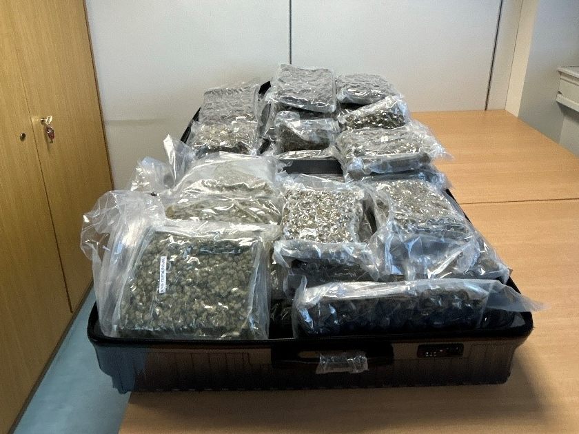 Ein Koffer mit Cannabiskraut wurde auf dem Flughafen Wien entdeckt.