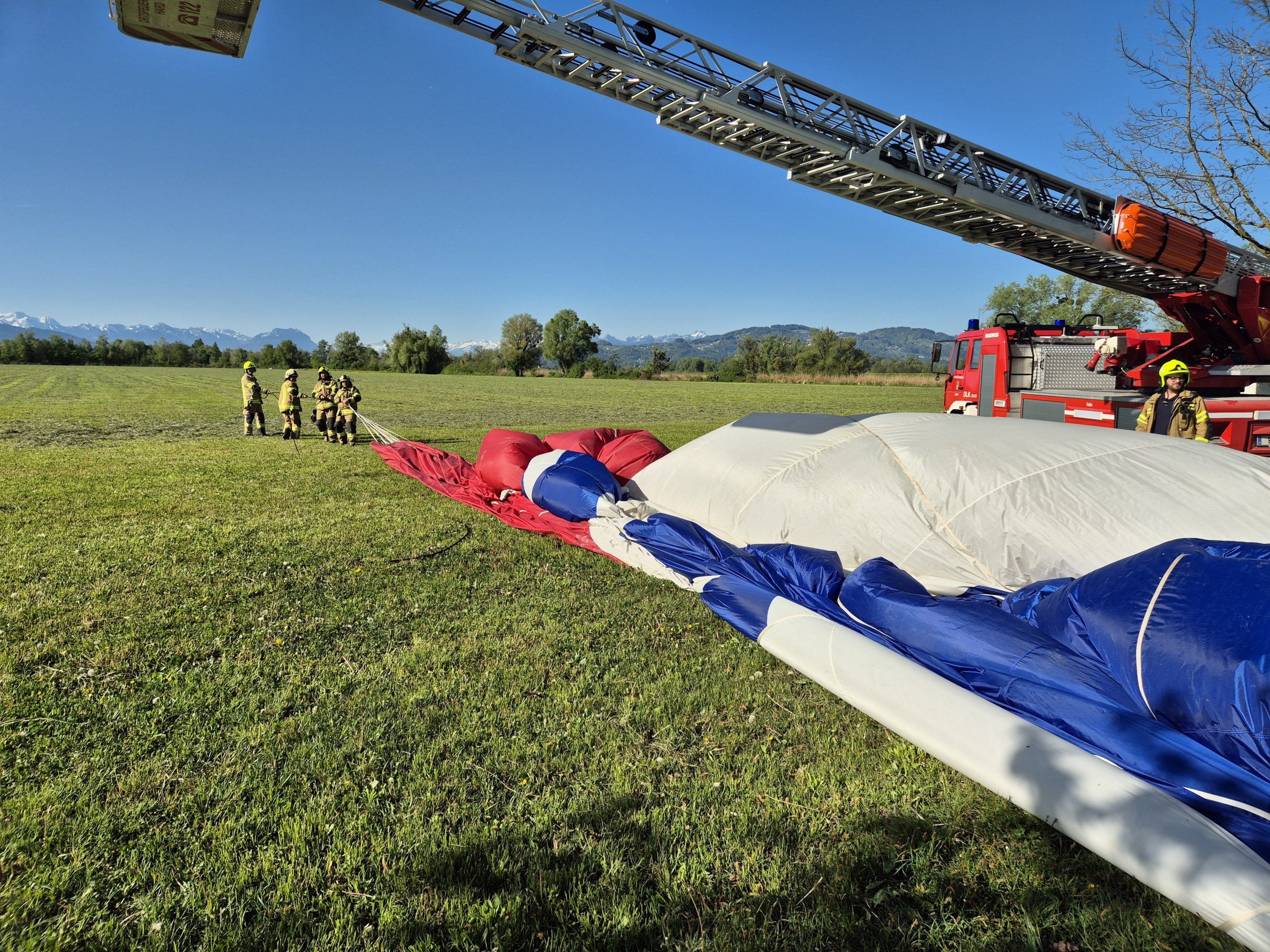Ungewöhnlicher Einsatz für die Feuerwehr Hard.