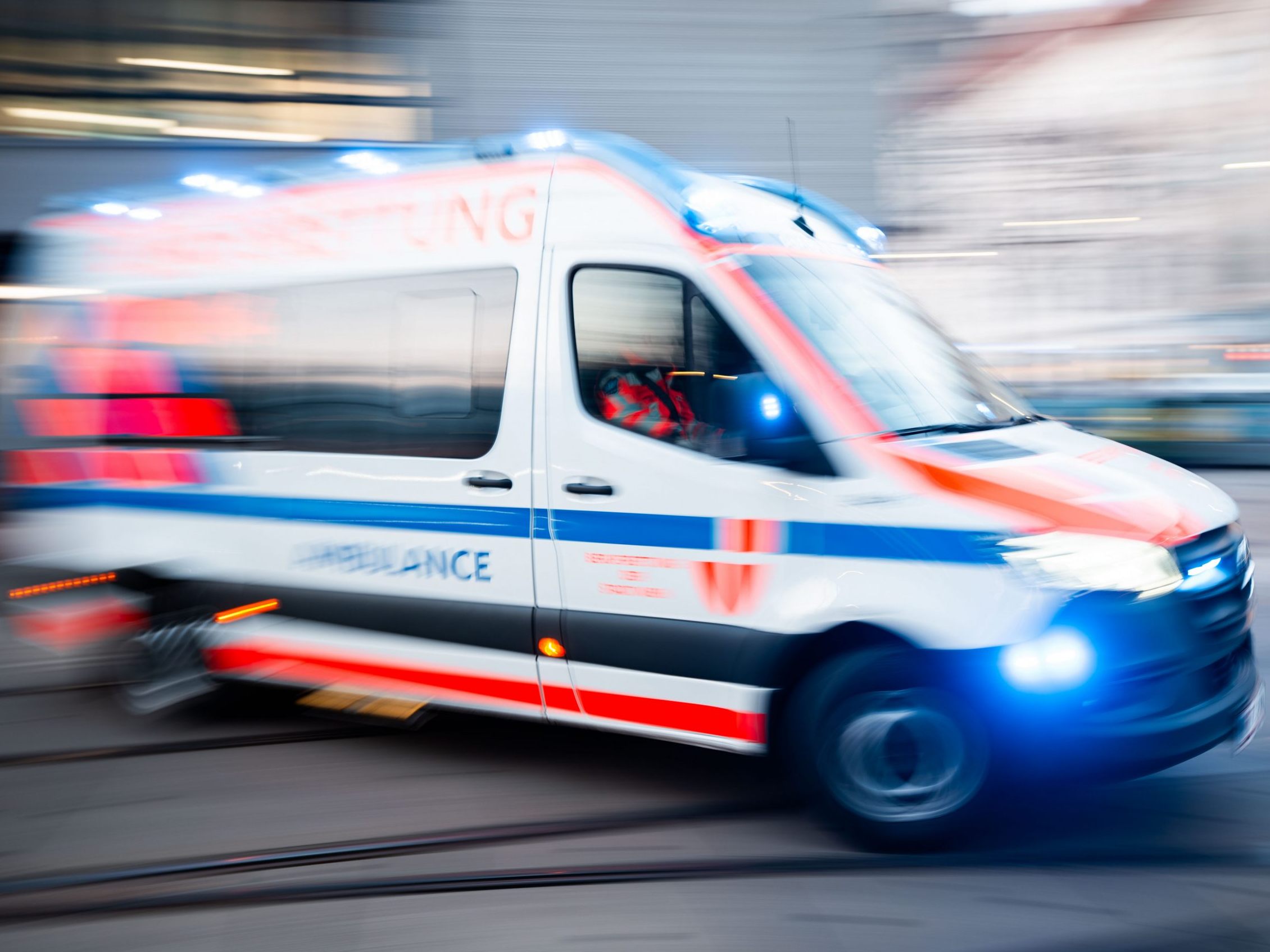 Schwerer Verkehrsunfall in Wien-Floridsdorf. Schwerer Verkehrsunfall in Wien-Floridsdorf.