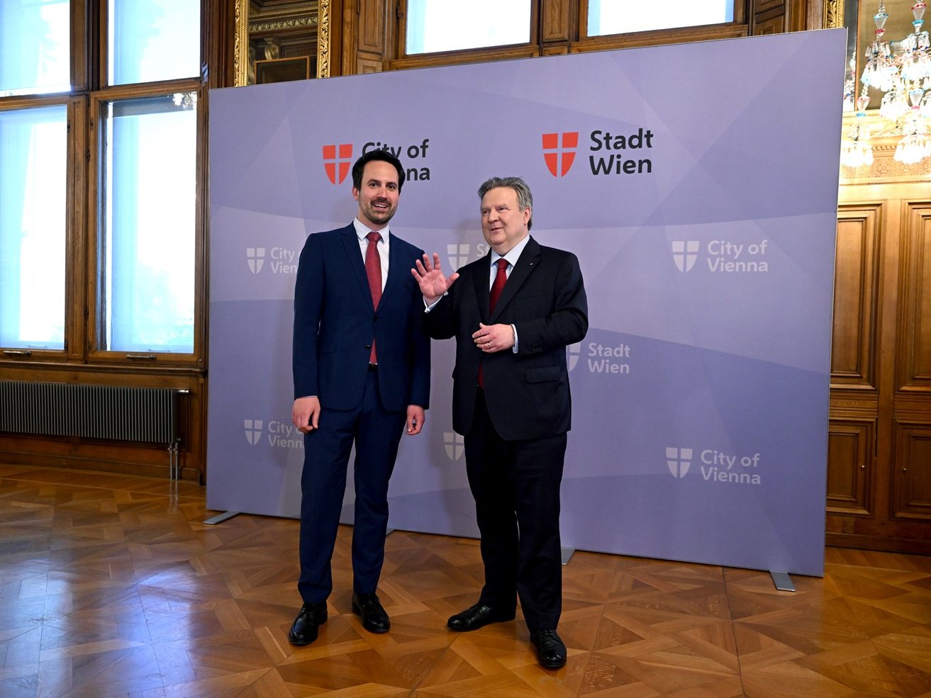SPÖ und NEOS kamen zu Sondierungsgespräch nach Wien-Wahl zusammen.