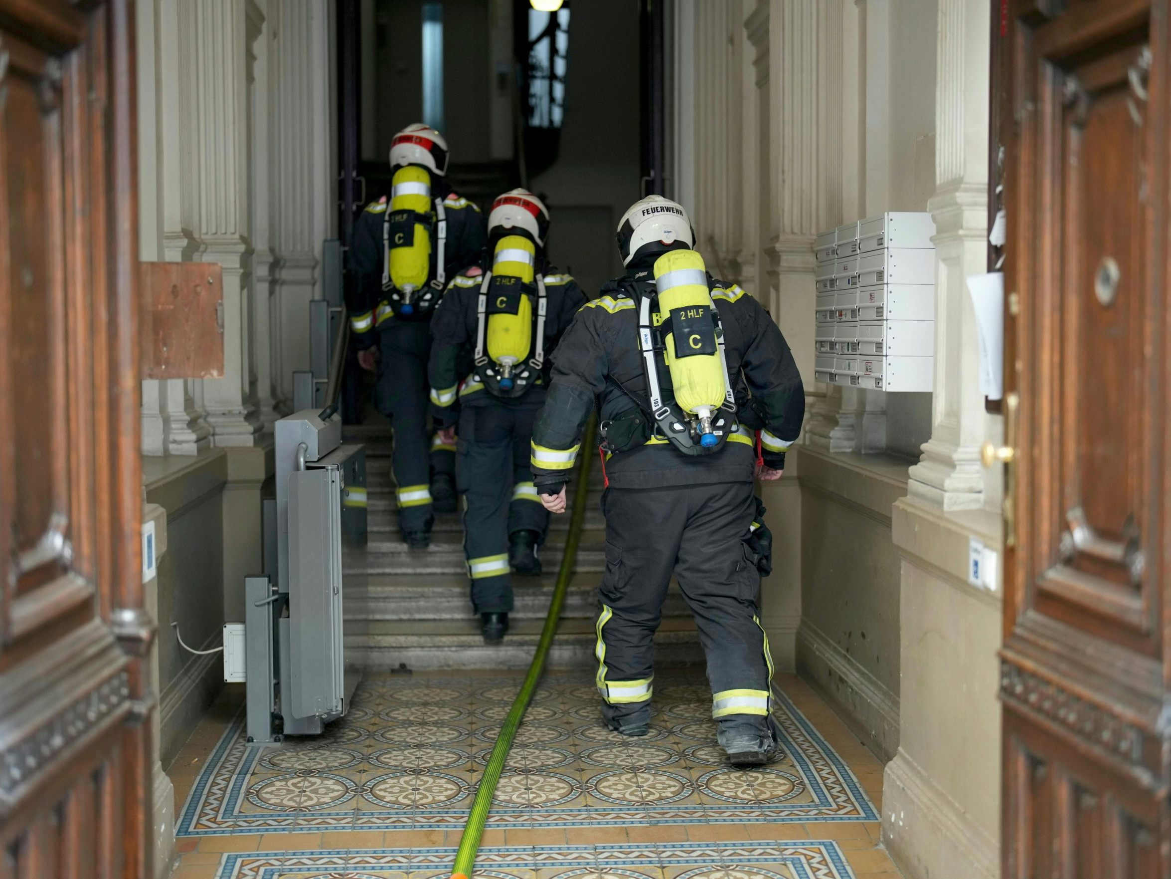 Die Spiegelgasse in Wien hat einen Brand gesehen.