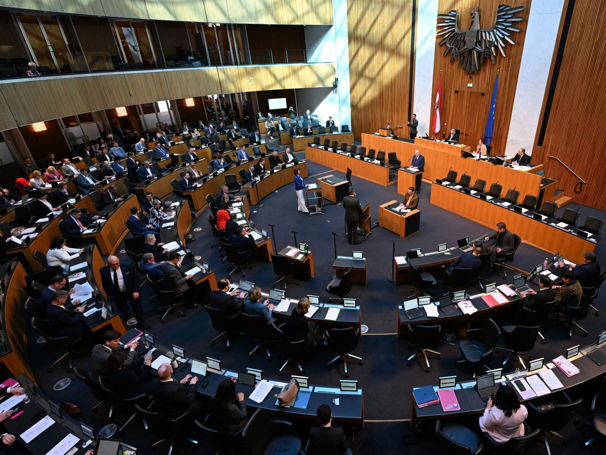 Der Nationalrat tagt mit Wien-Wahl-Fokus. Der Nationalrat tagt mit Wien-Wahl-Fokus.