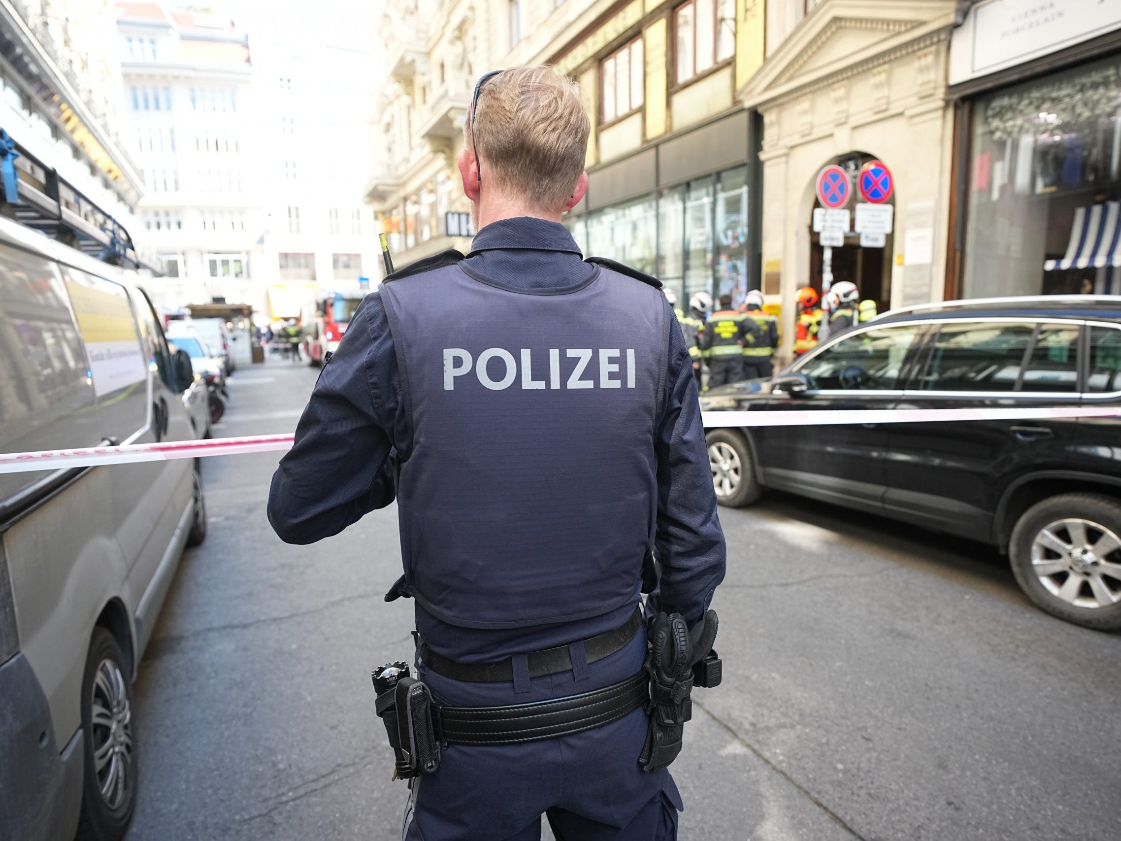 Polizei war in Wiener Innenstadt vor Ort.