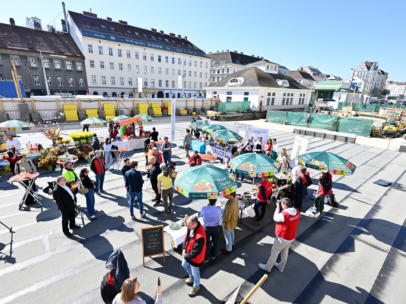 Marktraum-Baustellenbegehung in Wien.
