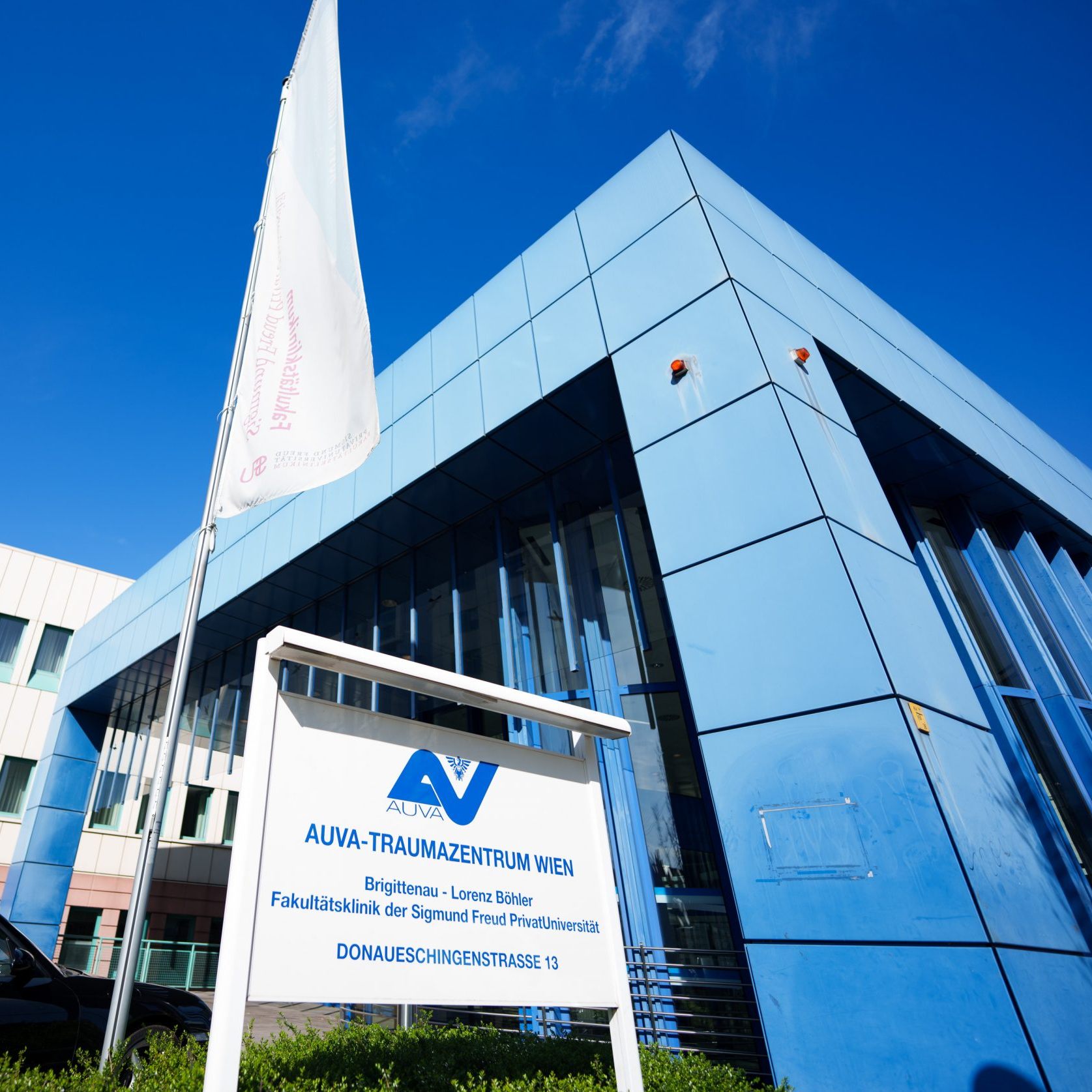 Der Spatenstich für den Modulbaus auf dem Gelände des früheren Parkhauses des Lorenz-Böhler-Spitals erfolgt im Mai.