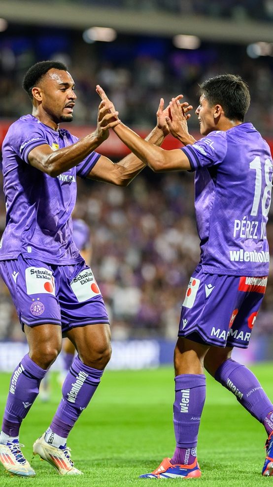 Malone und Perez Vinlöf könnten auch in Zukunft gemeinsam für die Austria am Feld stehen.