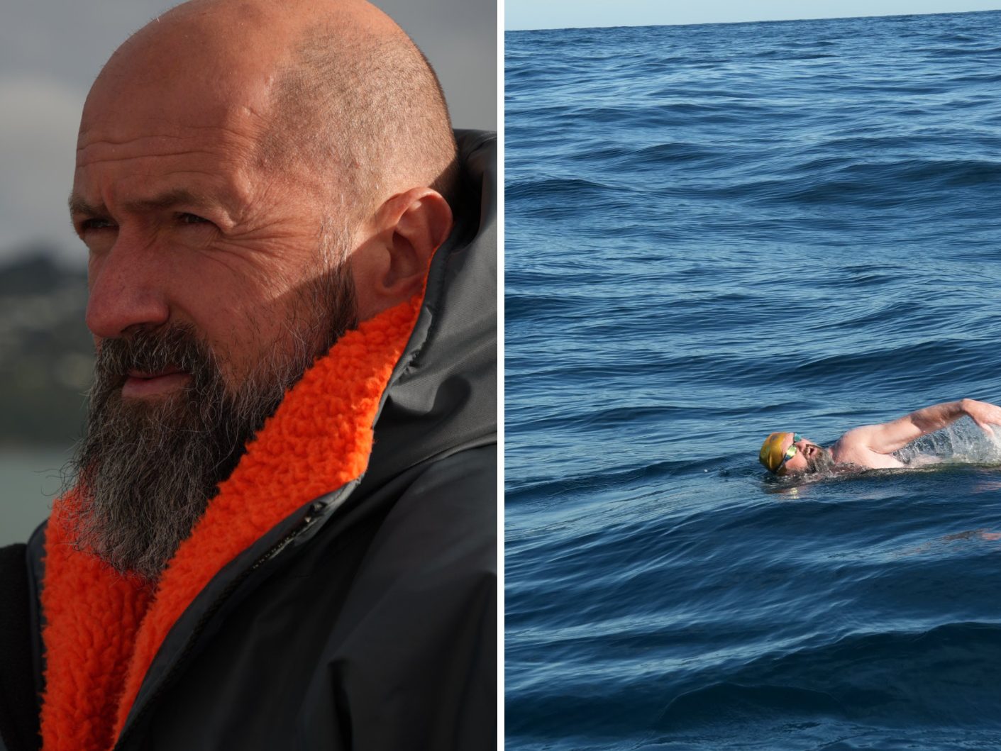 Josef Köberl durchschwimmt die Cook Strait in Neuseeland. Josef Köberl durchschwimmt die Cook Strait in Neuseeland.
