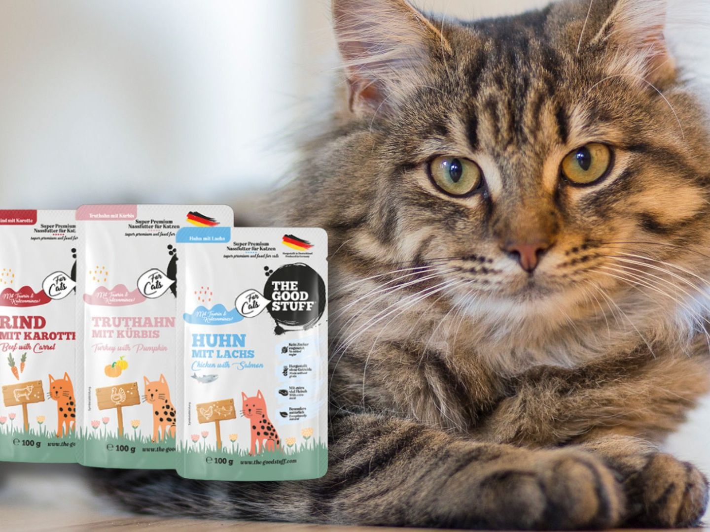 Die neuen 100g Beutel bieten Vorteile für Samtpfoten und ihre Besitzer. Die neuen 100g Beutel bieten Vorteile für Samtpfoten und ihre Besitzer.