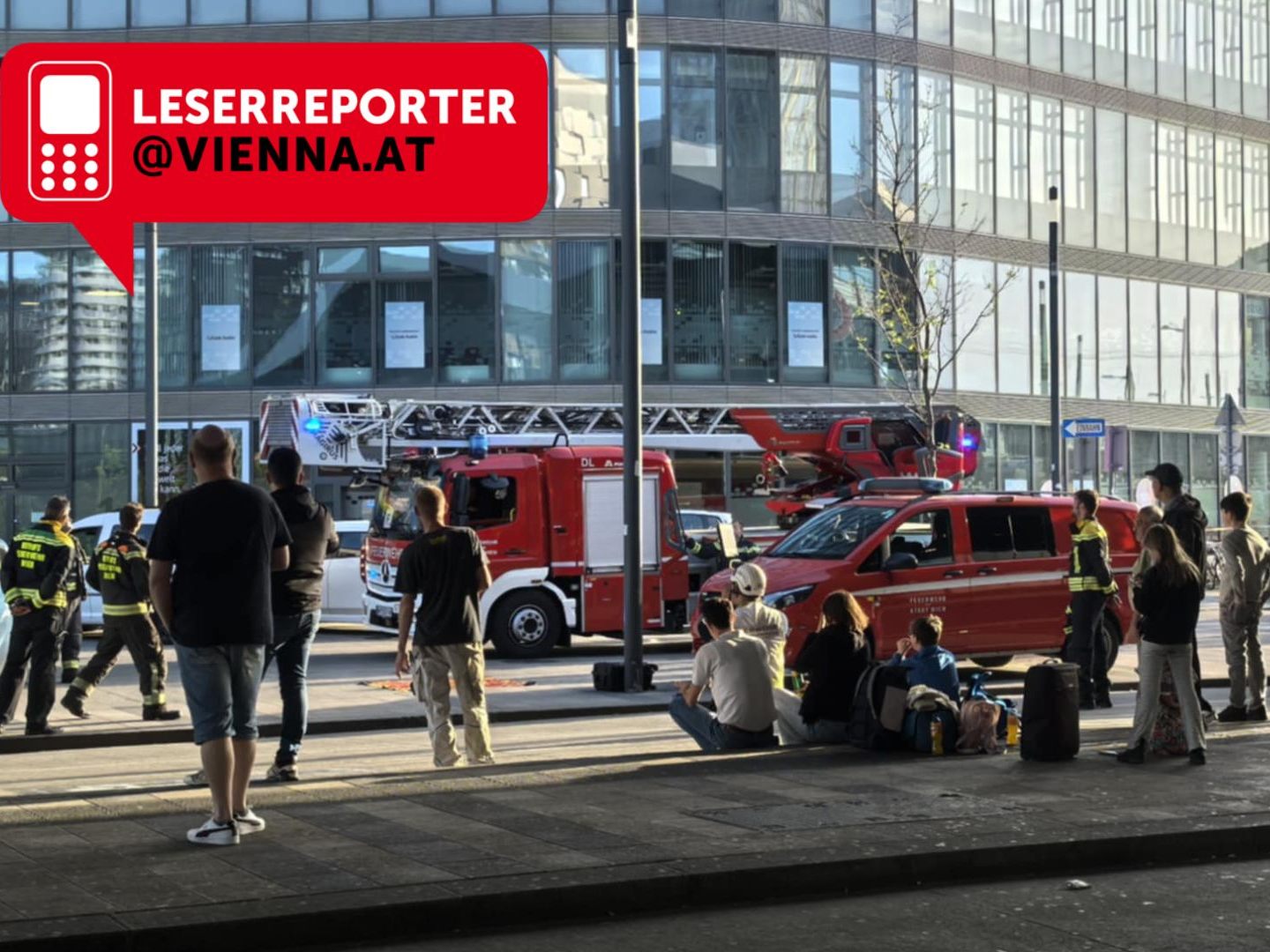 Am Wiener Hauptbahnhof kam es zum Großeinsatz der Berufsfeuerwehr.
