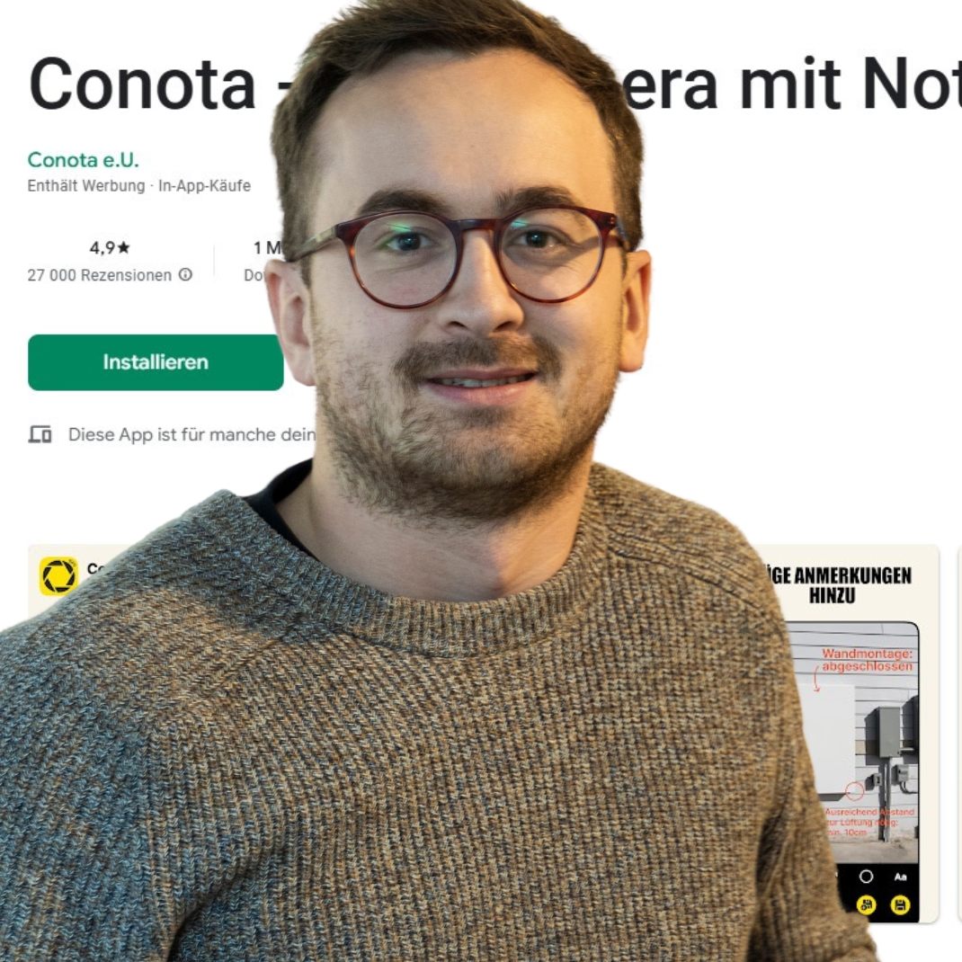 Michael Kostner hat mit seiner Conota Camera ein Bedürfnis im Markt getroffen.