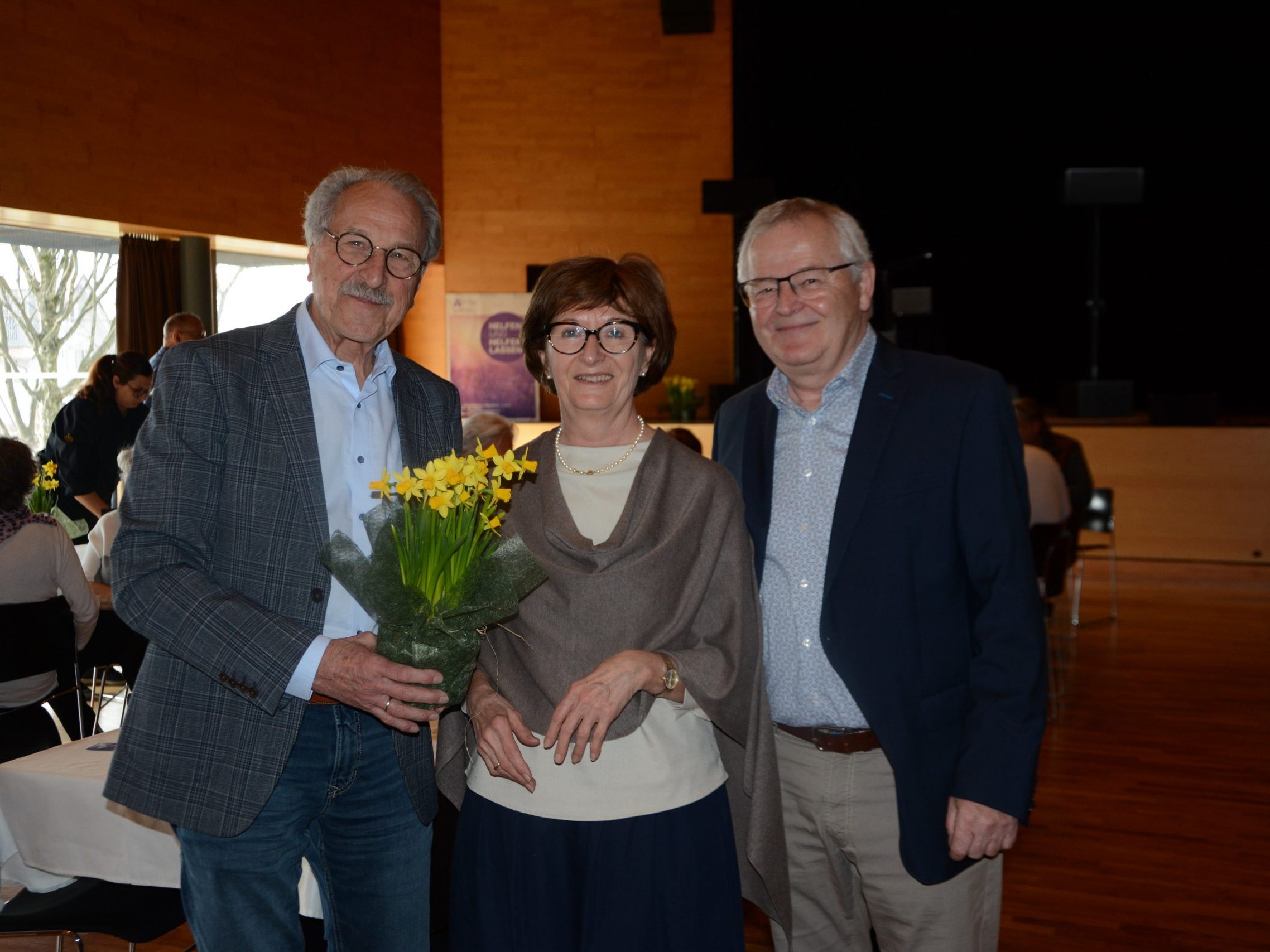 Alt-Bgm. Erwin Mohr mit Schriftführerin Ulrike Österle und Obmann Kurt Weber.