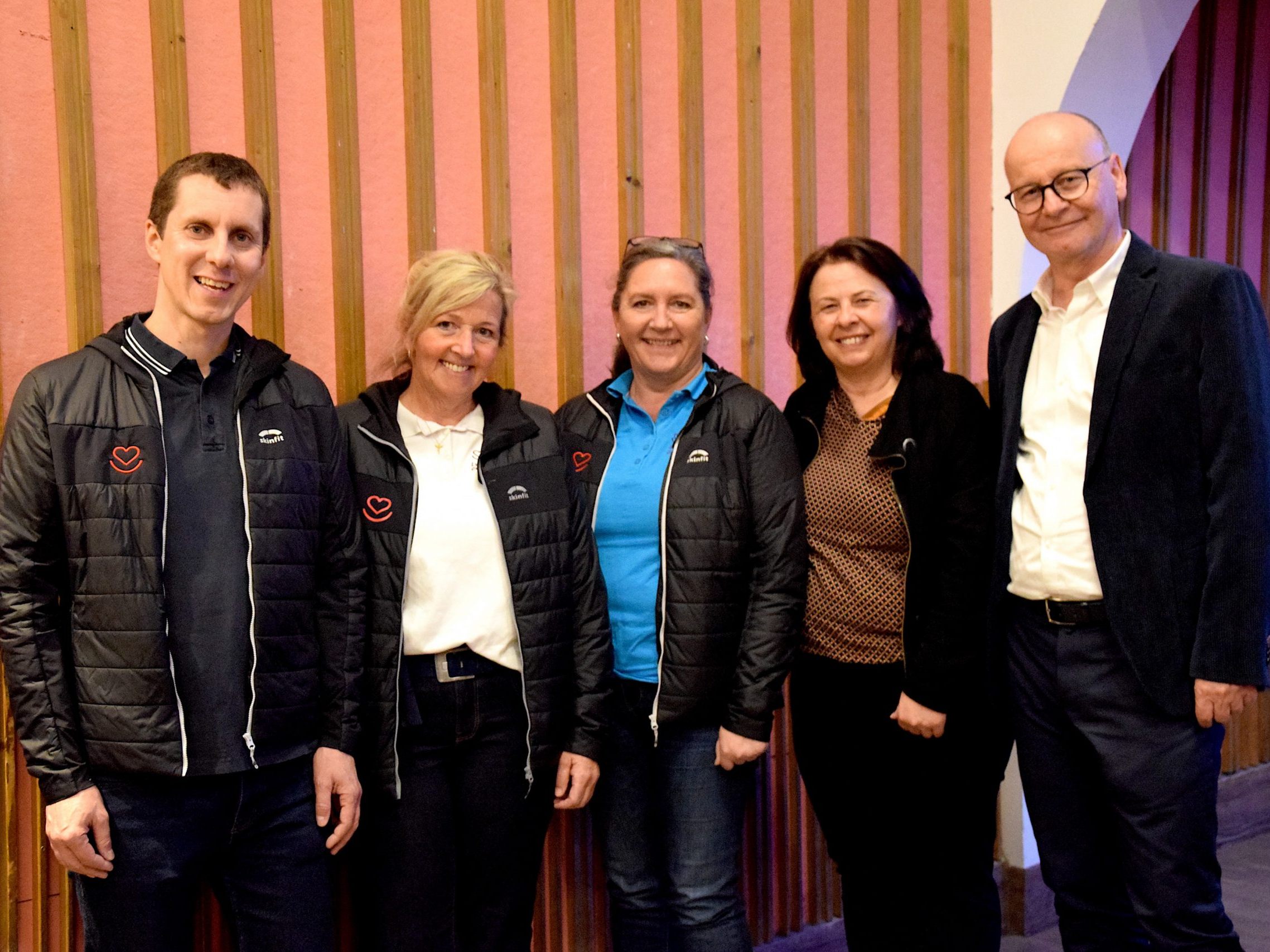 Johannes Kohlroß, Lydia Jordan, Sieglinde Mattle, Alexandra Czernia und Markus Buder, von links. Johannes Kohlroß, Lydia Jordan, Sieglinde Mattle, Alexandra Czernia und Markus Buder, von links.