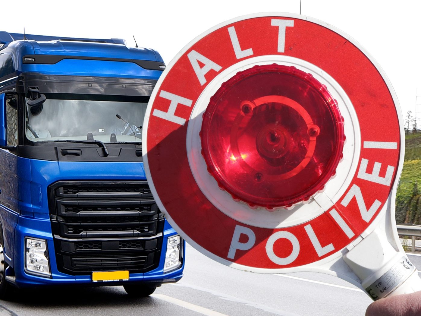 Der Lkw war etwa 40 Prozent überladen.