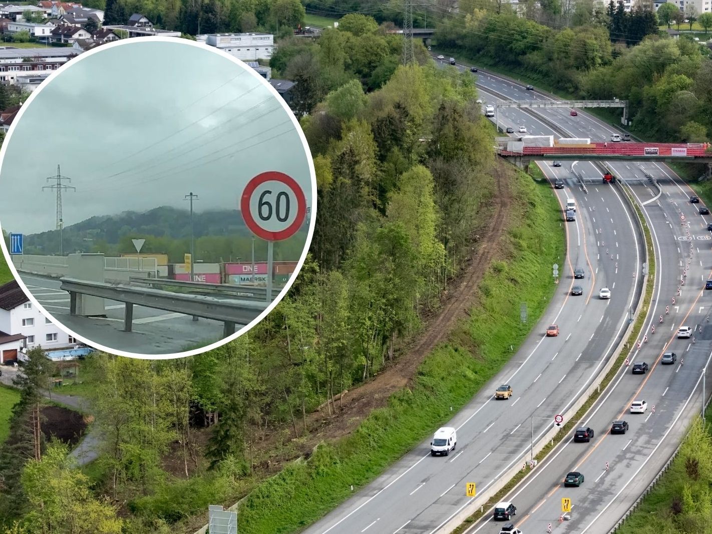 Wo es jetzt einen neuen zweiten Blitzer in der Baustelle gibt.