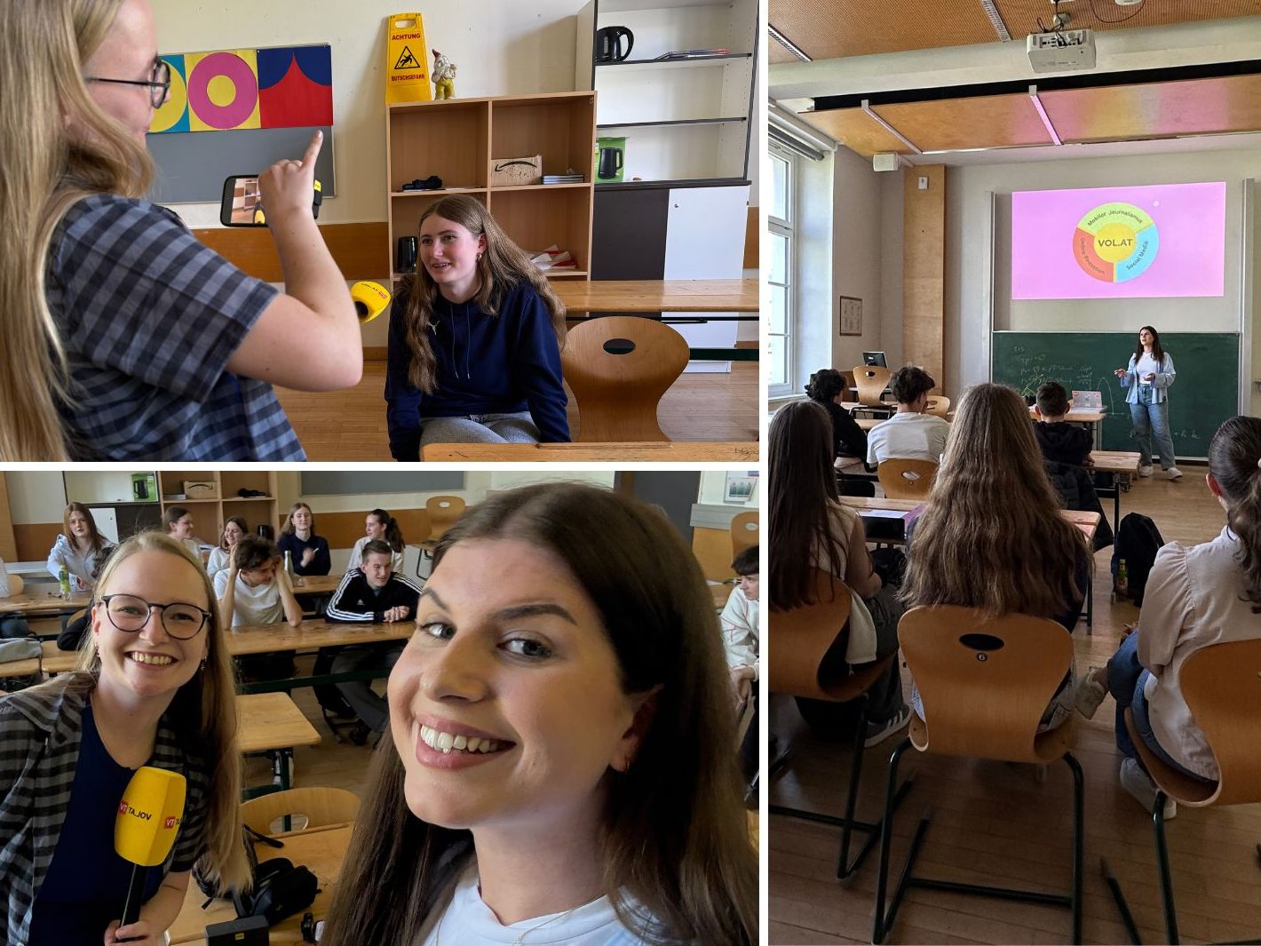 VOL.AT stattete einer Schulklasse einen Besuch ab. VOL.AT stattete einer Schulklasse einen Besuch ab.