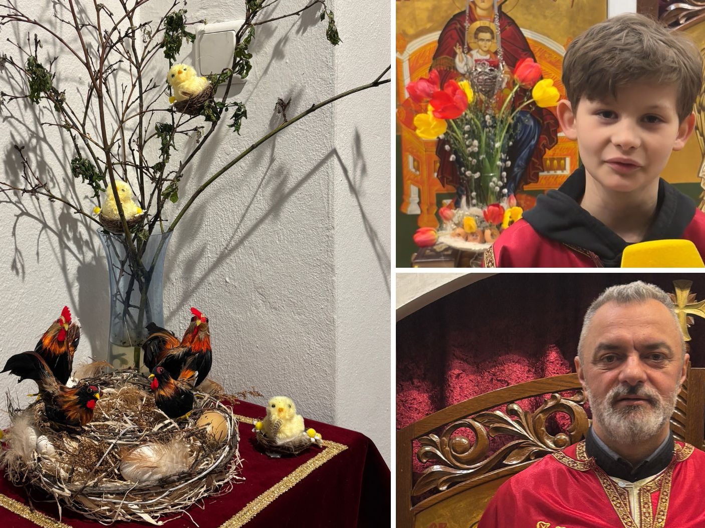 Der 11-jährige Mihajlo Timic und Pater Erić erzählen von ihren orthodoxen Traditionen.